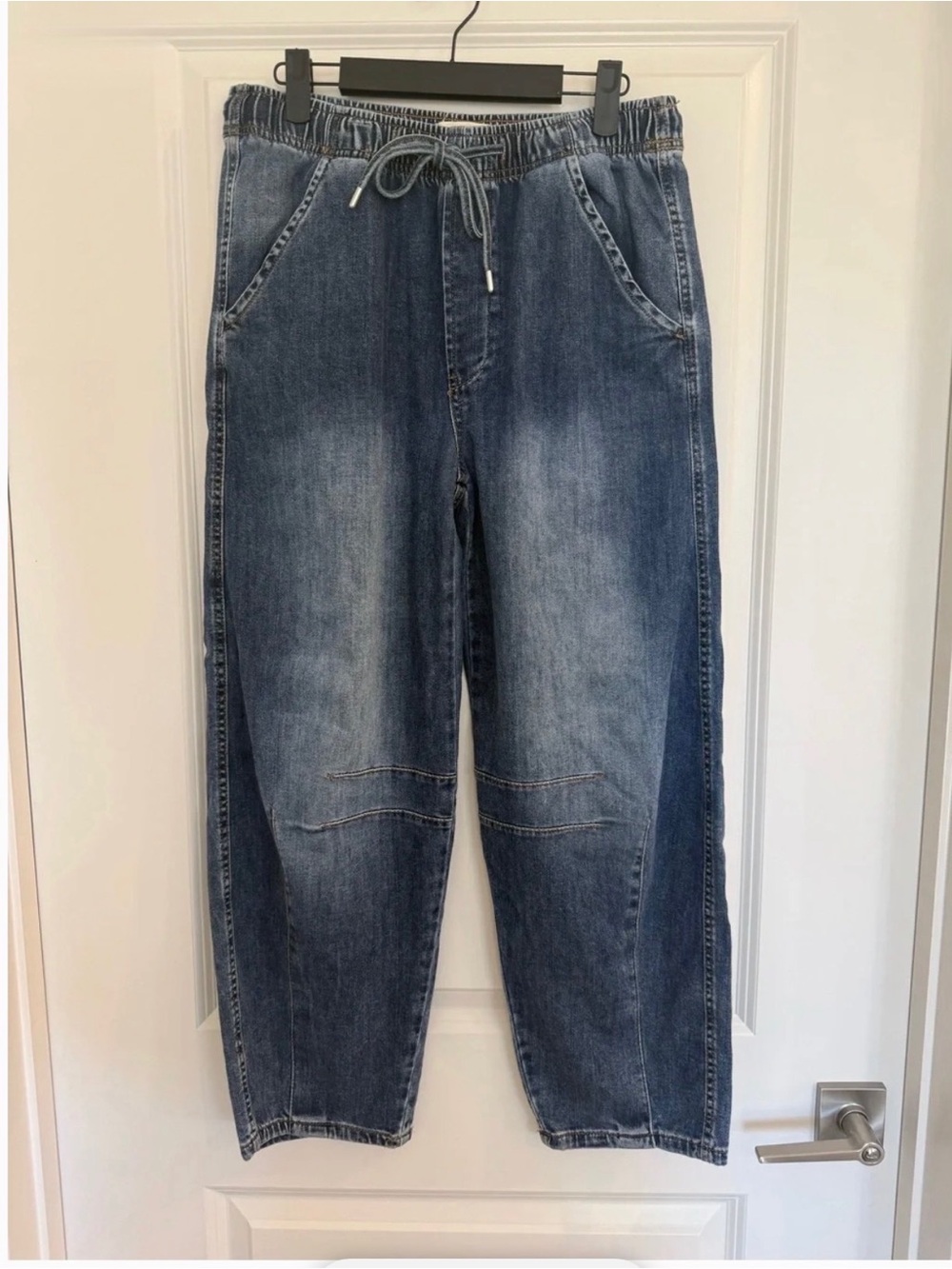 Oat New York Women's Blue Washed Ankle Jeans